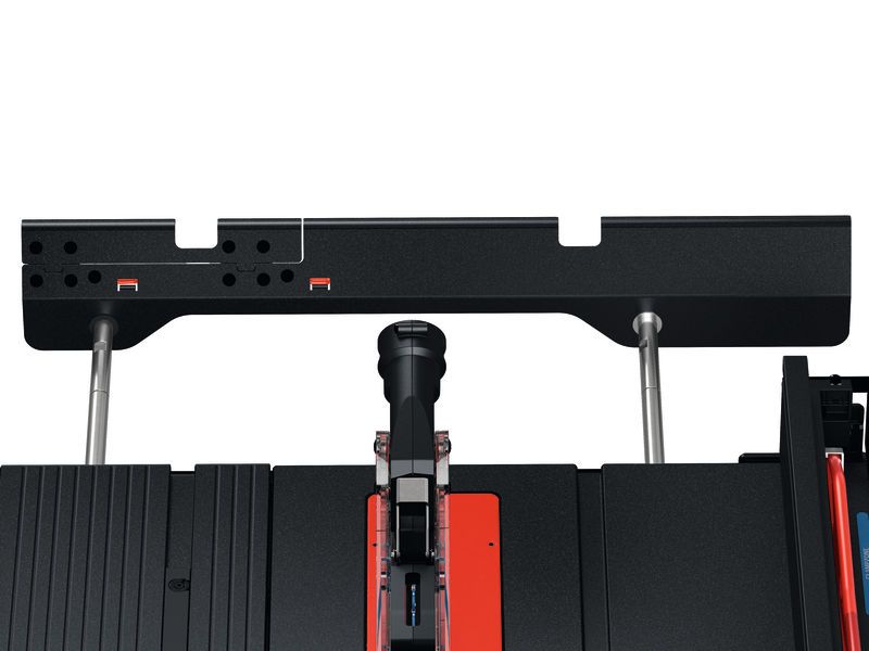 Bosch EXTS100-254X bordrundsav set ovenfra.