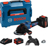 Bosch EXWS18V-15PS batteridrevet vinkelslibersæt.