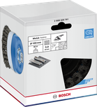 Bosch metalbørste med kraftig kop 100 mm til vinkelslibere.
