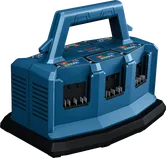 Bosch GAL 18V6-80 batterioplader med flere bay-funktioner.