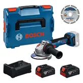 Bosch batteridrevet vinkelslibersæt.