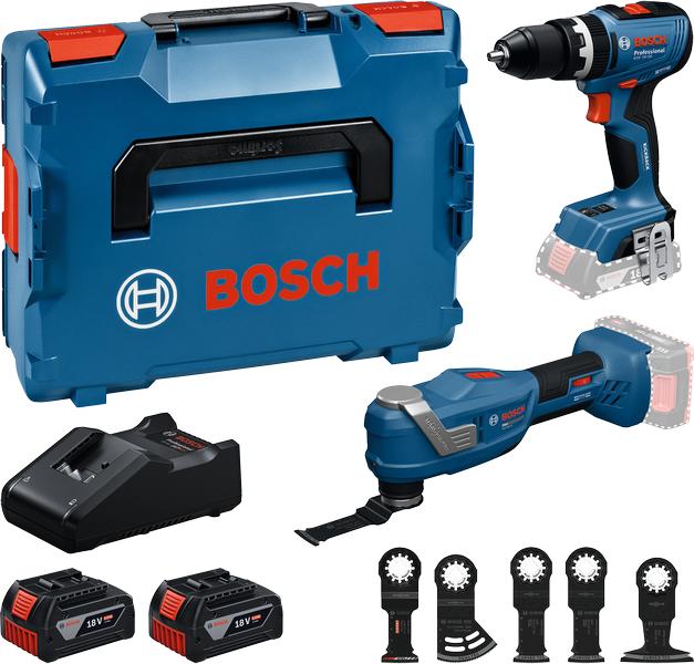 Bosch batteridrevet værktøjssæt.