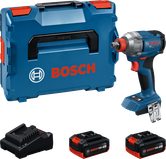 Bosch GDX 18V-285 batteridrevet slagskruetrækkersæt.