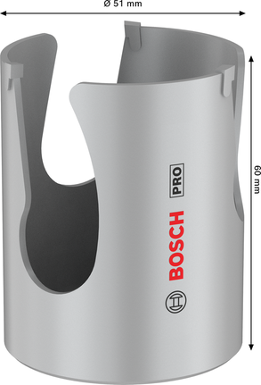 Bosch PRO Construction Material gevindhulsav 51 mm.