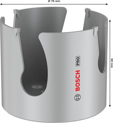 Bosch PRO Construction Material gevindhulsav 76 mm.