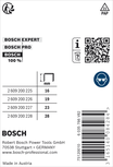 Bosch smalkroneklammer type 55, 28 mm harpiksbelagt.