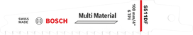 Bosch S511DF Multi Material 100 mm BIM-savklinge.