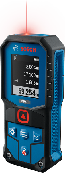 Bosch GLM60-31 lasermåler med digitalt display.