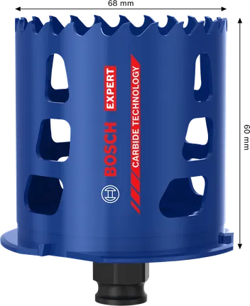 Bosch EXPERT Multi Material 68 mm hulsav i hårdmetal.