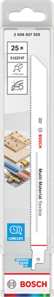 Bosch S1122VF Multi Material fleksibel savklinge-pakke.