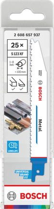 Bosch S 123 XF metalskærende bimetal stiksavklinger 25 stk.