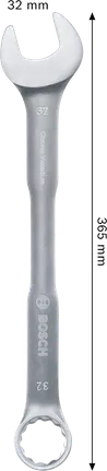 Bosch ringgaffelnøgle 32 mm kromvanadium.