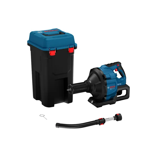 Bosch GPA18V-35 afløbssneglsæt med opbevaringskuffert.