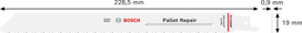 Bosch S 1122 HF Pallet Repair bimetalsavklinge.