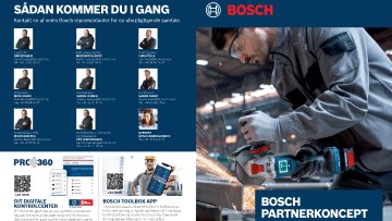 En mand bruger en Bosch Professional boremaskine i en værksted.