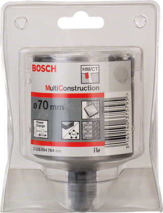 منشار ثقب Bosch متعدد الاستخدامات بقطر 70 مم لمواد متنوعة.