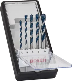 مجموعة مثقاب الخرسانة Robust Line CYL-5 من Bosch المكونة من 5 قطع.