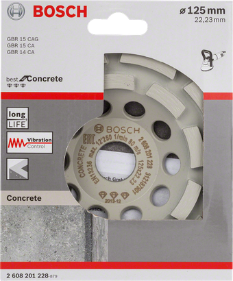 رأس طحن الماس Bosch 125 مم للخرسانة.