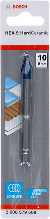 مثقاب Bosch HEX-9 HardCeramic مقاس 10 مم.