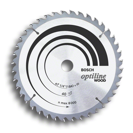 شفرة المنشار الدائرية Bosch Optiline Wood لقطع الخشب بدقة.