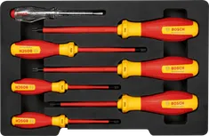 مجموعة مفكات براغي Bosch VDE TX مكونة من 7 قطع للأعمال الكهربائية.