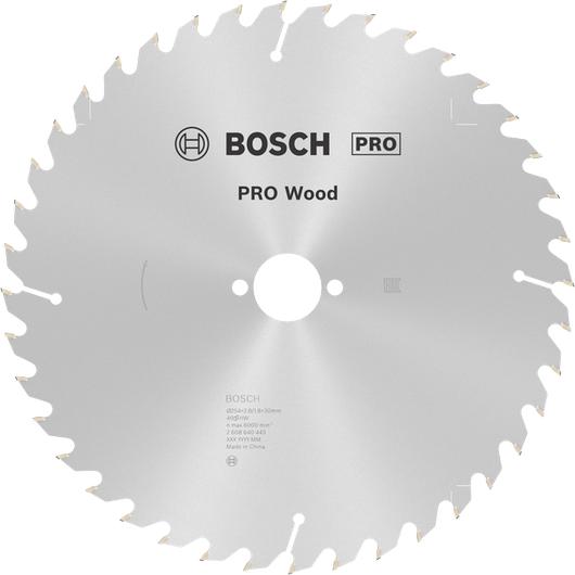 شفرة المنشار الدائرية Bosch PRO Wood، 254 مم 40T.