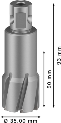 قاطعة Bosch PRO Metal TCT الحلقية 32 × 50 × 93 ملم.