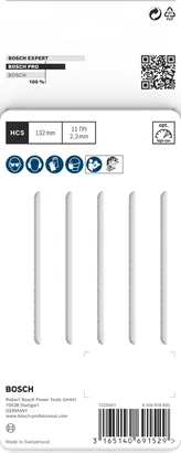 شفرات بانوراما Bosch PRO مقاس 132 مم 5 قطع.