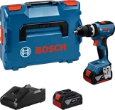 طقم مثقاب Bosch GSB 18V-65 مع بطارية وشاحن وحقيبة.