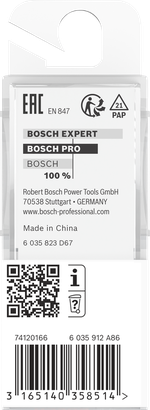 بت مستقيم لجهاز التوجيه Bosch PRO مقاس 20×24.6 مم وساق 8 مم.