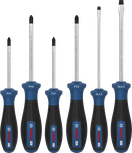 مجموعة مفكات براغي Bosch برو PH/PZ/SL، 6 قطع بمقابض مانعة للانزلاق.