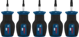 مجموعة مفكات Bosch برو القصيرة TX مكونة من 5 قطع مع أعمدة S2.
