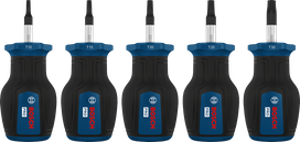 مجموعة مفكات Bosch برو القصيرة TX مكونة من 5 قطع مع أعمدة S2.