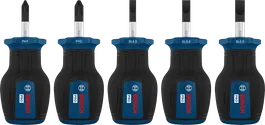 مجموعة مفكات براغي Bosch برو القصيرة PH/SL مع أعمدة S2.