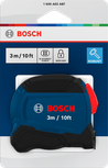شريط قياس Bosch بطول 3 أمتار/10 أقدام مزود بخاصية القفل التلقائي.