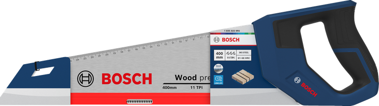 منشار يدوي من Bosch 400 مم 11 سن لكل بوصة فولاذ SK5 للخشب.