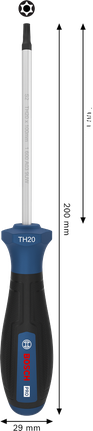 مفك براغي Bosch برو TH20 بمقبض مريح.