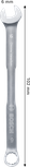 مفتاح ربط Bosch المركب 6 مم من الكروم والفاناديوم.