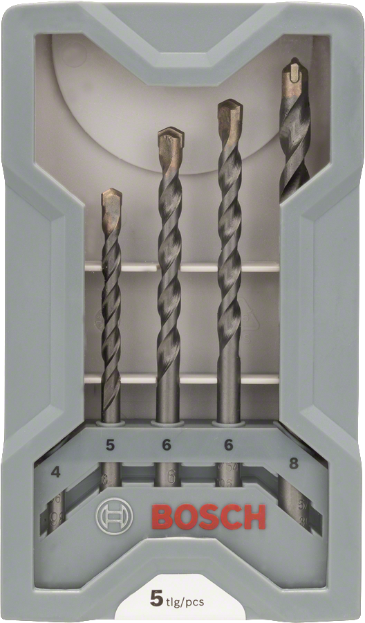 Bosch 5-piece masonry drill bit set.