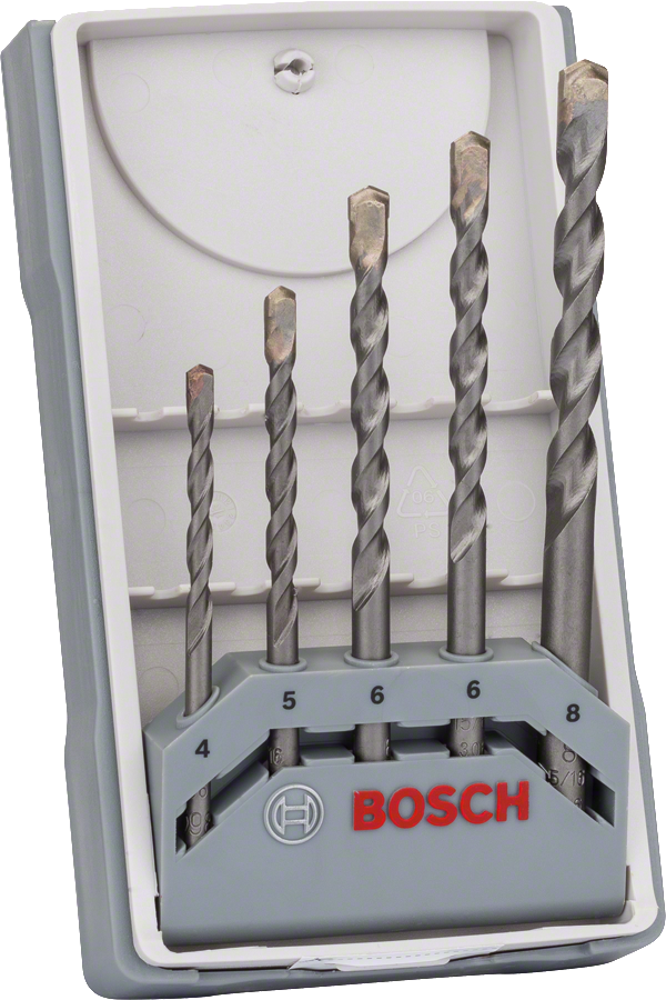 Bosch 5-piece CYL-3 concrete drill bit set 4-8 mm.