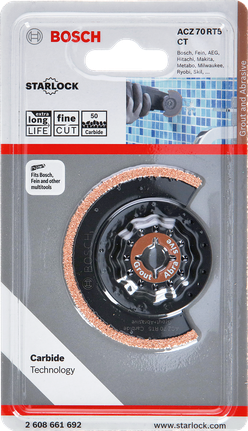 Bosch carbide segment saw blade ACZ 70 RT5 3/8″.