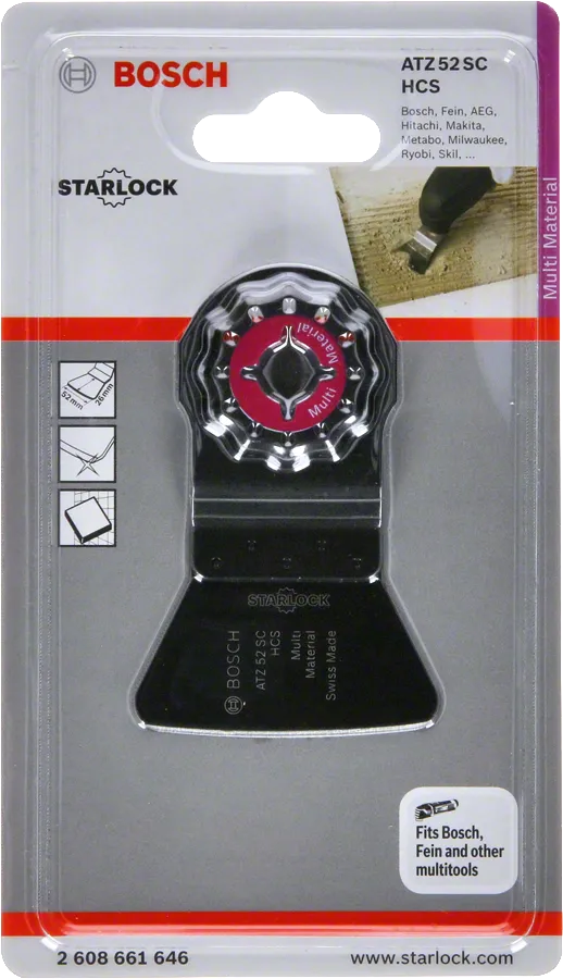 Bosch ATZ 52 SC HCS rigid multi-tool scraper blade.