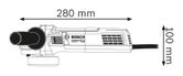 Bosch GWS 9-115 Angle Grinder dimensions drawing