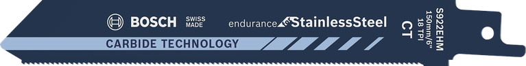 Bosch Endurance for Stainless Steel carbide reciprocating saw blade.