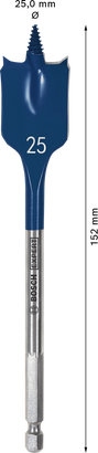 Bosch EXPERT Self Cut Speed Spade Drill Bit 25 mm.