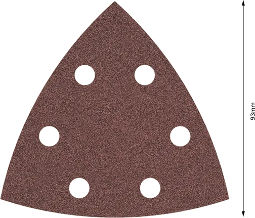 Bosch PRO F460 sanding sheet G80 93x93mm with 6 holes.