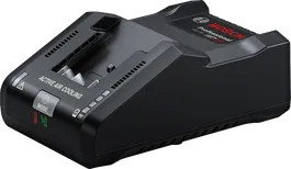 Bosch GAL 18V-160 charger with active air cooling.