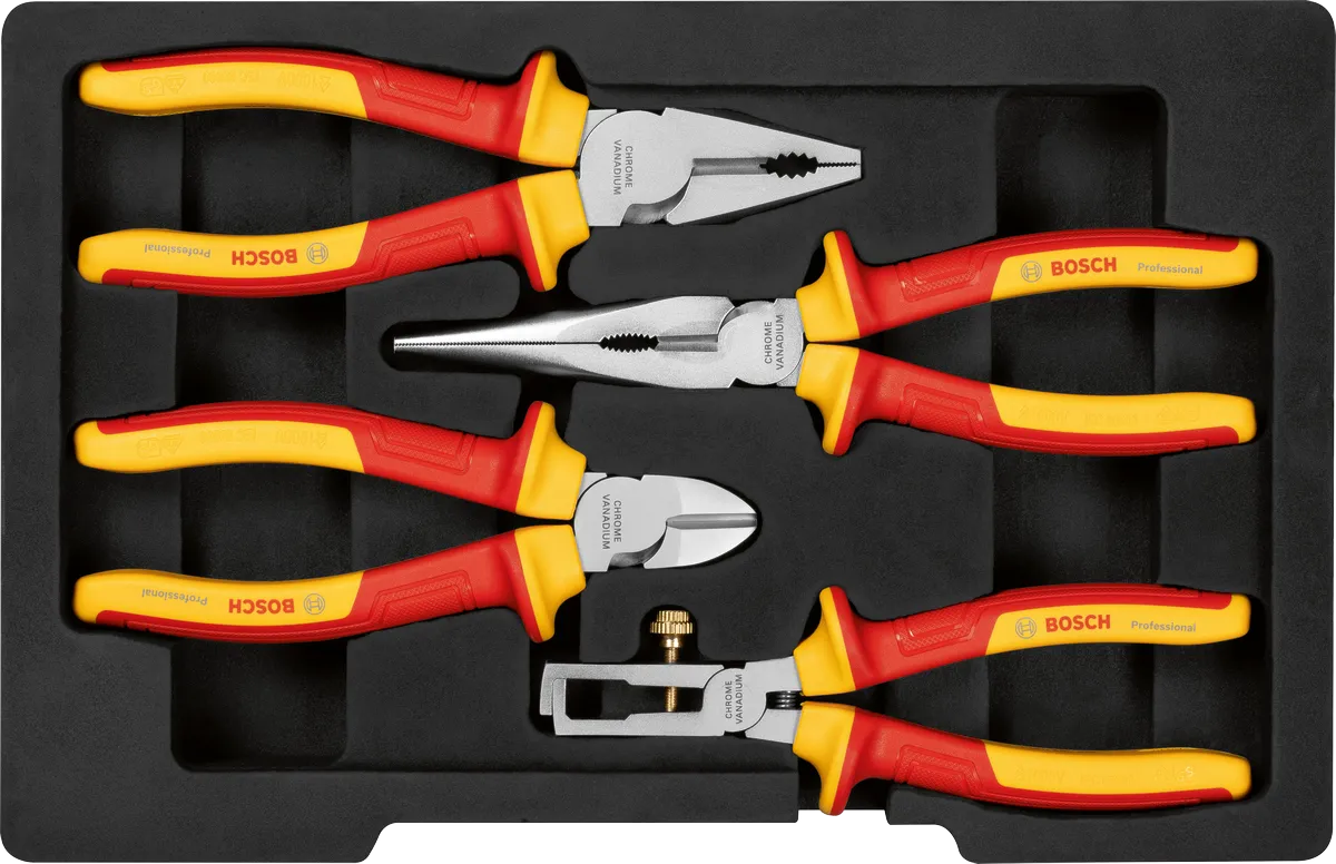 VDE Pliers Set 4 pcs Professional