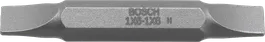 Bosch double-ended screwdriver bit for slotted screws.