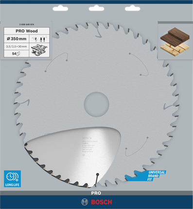 Bosch PRO Wood circular saw blade 350 mm.
